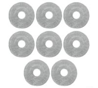 Lot de 8 serpillères réutilisables en microfibre compatibles avec les aspirateurs robots Xiaomi S10 Plus et B105 pour piéger la poussière et les poils d'animaux - Lavables en machine - Design rapide