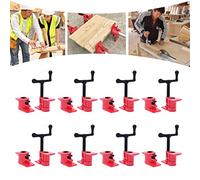 Lot de 8 serre-joints à vis 3/4" - Serre-joints à serrage rapide - En fer - Pour le travail du bois - Serrage et desserrage rapides - Clip F