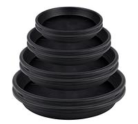 Lot de 8 soucoupes Rondes en Plastique pour Pot de Fleurs - pour intérieur et extérieur (15 cm + 19 cm + 22 cm + 25 cm)