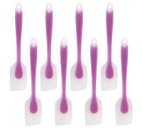 Lot de 8 Spatule en Silicone, Cuisine Spatule Maryse Spatule Patisserie Silicone Spatule Souple Résistantes à Chaleur- Ustensiles en Silicone (Violet)