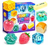 Lot de 8 squishy Fun Box Mystery - Jouet de table en mousse à rebond lent - Jouet de table pour adultes et enfants à partir de 3 ans