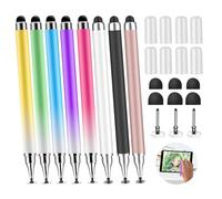 Lot de 8 stylets 3 en 1 pour écran tactile, iPad, iPhone, stylet avec capuchon pour stylo, haute précision et sensibilité, compatible avec tous les écrans tactiles, iPhone, iPad/tablettes Android