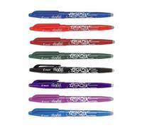 Lot De 8 Stylos Frixion Ball Pointe Moyenne 0.7mm Assortiment Pilot
