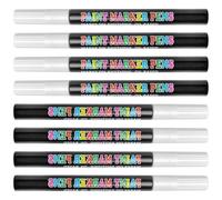 Lot de 8 stylos pinceaux en acrylique - Tube vide - Prise en main ergonomique - Fournitures artistiques pour étudiants, enseignants - Tubes vides rechargeables