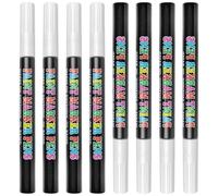 Lot de 8 stylos pinceaux rechargeables - Tube vide pour acrylique - Léger et durable - Utilisation en studio et salle de classe - Pour enseignants - Tubes vides rechargeables