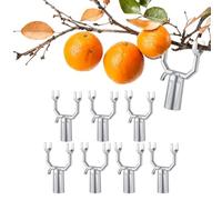 Lot de 8 supports d'arbre en forme de Y - Béquilles en métal pour Lean - Système de piquet de jardin réglable - Outil de support d'arbre durable pour arbres fruitiers, vignobles, branches en