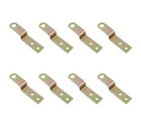 Lot de 8 supports de barricade de porte, 10 mm de hauteur, supports robustes en forme de Z, support de barre ouverte en métal, renfort de porte de sécurité, brouilleur de porte, cintre à outils pour