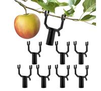 Lot de 8 supports de branches en métal pour arbres fruitiers inclinés, fournissant un outil de soutien indéfectible pour les arbres inclinés, les jardins d'ornement, les vergers, les vignobles
