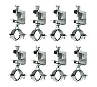 Lot de 8 supports de conduit avec pince de poutre - Serre-câble pour tuyau - Cintres pour câble - Utilisés pour colliers de serrage pour tuyaux installés sur le bord du faisceau en I (32 mm)