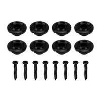 Lot de 8 supports de cordes Yootones pour guitare basse, avec vis de montage, compatibles avec les pi ces de guitare basse, noir