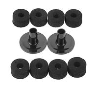 Lot de 8 supports de cymbale professionnels 25 mm pour machine à laver + 2 manches de rechange pour batterie 2 couleurs pour machine à laver