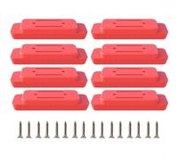 Lot de 8 supports de fixation pour boîte à outils ABS avec vis de support - Fixation sécurisée - Configuration extensible pour la personnalisation du chariot - Outils d'organisation