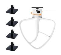 Lot de 8 supports de fixation pour mixeur sur pied compatibles avec Kitchenaid Tous les accessoires pour mélangeur sur pied pour ranger le batteur à bord flexible, l'agitateur à œufs, le crochet à