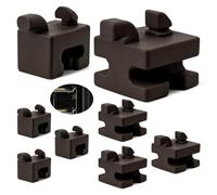 Lot de 8 supports de guidage de four - Poignées en céramique résistantes à la chaleur, stables et durables, compatibles avec Bosch Siemens Neff, pièces de rechange pour four domestique