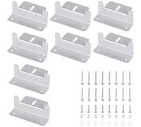 Lot de 8 supports de montage de panneau solaire en forme de Z en alliage d'aluminium pour véhicules actuels, camping-cars, yachts, bateaux, utilisation marine, construction résistante aux intempéries
