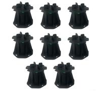 Lot de 8 supports de piédestal réglables pour applications extérieures avec caractéristiques clés pour la stabilité et le drainage