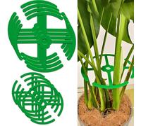 Lot de 8 Supports de Plantes Ronds Verts, Supports de Tige pour Plantes d'intérieur, Fournitures : Un Grand et Un Petit, faciles à Utiliser, Outils Pratiques, aident à Mieux Pousser
