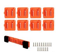 Lot de 8 supports de rangement pour piles 20 V compatibles avec les batteries LBXR20 LB20 - Prend en charge les écosystèmes d'outils électriques 20 V dans les magasins résidentiels et commerciaux