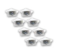 Lot de 8 supports de rechange pour étagère IKEA #101558 PAX BILLY KOMPLEMENT (blanc)