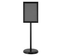 Lot de 8 supports d'information DIN A4, hauteur réglable de 80 à 130 cm