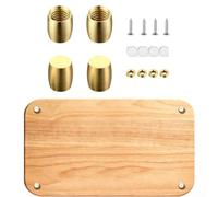 Lot de 8 supports en laiton doré avec vis pour planche à découper, stabilisateurs, plateau de présentation, rehausseur de haut-parleur et boîte à bijoux
