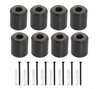 Lot de 8 supports muraux de rangement pour planche de ski, support en caoutchouc robuste pour planche à neige, organiseur vertical, économie d'espace, fixation murale pour skis avec ou sans fixations