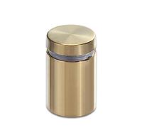 Lot de 8 supports muraux en acier inoxydable for panneaux d'affichage, clous à vis, clous publicitaires, blanc/doré/noir(Brushed gold,16X25)