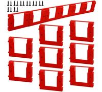 Lot de 8 supports muraux pour batterie Einhell Power X-Change, support mural pour batterie M18 18 V (avec 16 vis, pas de batterie)