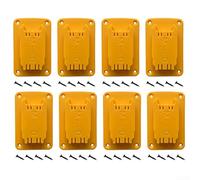 Lot de 8 supports muraux pour perceuse compatibles avec les outils Dewalt 12 V, 20 V et 18 V, organiseur d'outils en plastique ABS avec vis pour garage et atelier