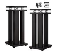 Lot de 8 supports universels pour haut-parleur de 73 cm pour son surround - Isolation à ressort - Paire de supports de moniteur de studio robustes - Charge maximale de 50 kg - Pour home cinéma et
