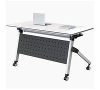 Lot de 8 tables de conférence pliables avec roulettes - Table d'entraînement mobile pour salle de réunion et événements - 120 x 40 x 75 cm
