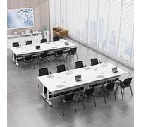Lot de 8 tables de conférence pliantes et mobiles avec roulettes - 160 x 60 x 74,9 cm - Idéal pour les réunions de bureau et les événements