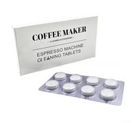 Lot de 8 tablettes de nettoyage pour machine à expresso compatibles avec café ES601 de qualité supérieure - Dissout les huiles de café et les graisses - Onglets dégraissants professionnels - Prolonge