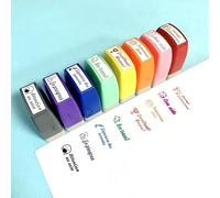 Lot de 8 Tampon Encreur Enseignant Français, Tampon Encreur pour Enfant, Tampons Auto Encreur Tampons Enseignant Maternelle Cadeau pour Professeur TamponEcole avec Boîte pour Encourager Élèves