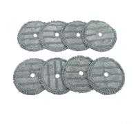 Lot de 8 tampons de nettoyage en microfibre pour Bosch Unlimited 7 - Chiffons hygiéniques réutilisables et lavables pour sols durs, adaptés aux animaux domestiques et aux enfants, matériau doux et