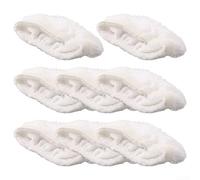 Lot de 8 tampons de nettoyage réutilisables en microfibre compatibles avec Bissell pour Steam Shot, Wagner, PurFor Steam, McCulloch, et Dupray avec bandes de nettoyage pour saletés collantes