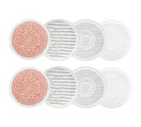 Lot de 8 tampons de nettoyage tout-en-un S6002UK S7201UK S7000 pour balai à vapeur Shark Steam et Scrub, réutilisables et lavables (4 tampons de récurage + 2 tampons souples + 2 tampons à récurer