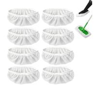 Lot de 8 Tampons de Remplacement Universels pour Balai Vaporisateur compatibles avec Bissell Steam Shot, PurSteam, Wagner Spraytech, tampons réutilisables pour nettoyeur vapeur, lavables (Blanc)