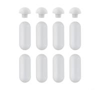 Lot de 8 tampons rembourrés pour abattant de toilettes pour réduire le bruit et protéger le siège et le couvercle des toilettes contre les dommages avec matériau absorbant les chocs en polyéthylène