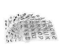 Lot de 8 Tampons Transparents Alphabet, Réutilisables et Recyclables, Bricolage, Dessin, Scrapbooking, Travaux Manuels, Albums Photo, Journaux, Cartes de Vœux, Invitations, Enveloppes et Autres Motifs