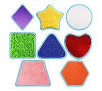 Lot de 8 tapis sensoriels multifonctionnels pour l'apprentissage des tout-petits et nourrissons favorisant la cognition sensorielle et la créativité interactifs