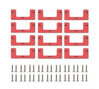 Lot de 8 taquets de montage pour système de boîte à outils en plastique ABS pour rangement mural avec vis pour un espace de travail soigné et une organisation de garage (lot de 8)