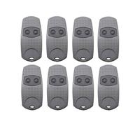 Lot de 8 Télécommandes de Porte de Garage 433,92 MHz pour Copie de Télécommande TOP 432EE, Émetteur Portatif pour Ouvre-Porte de Garage
