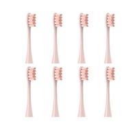 Lot de 8 têtes brosse rechange, compatibles avec les aspirateurs Oclean X/X PRO/ Z1/ F1/ One/Air 2 /SE/Flow (embouts souples adaptés)(8pcs Pink)