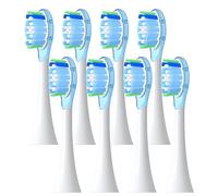 Lot de 8 têtes brosse rechange, compatibles avec les brosses à dents électriques soniques Philips Diamond séries HX6064, HX6930 et HX6730 (embout d'aspiration A3)(8 blue A3)