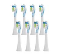 Lot de 8 têtes brosse rechange, compatibles avec les brosses à dents électriques soniques Philips HX6064, HX6930, HX6730, 4100, 6500, 6100, 5300 et C3(PS green)