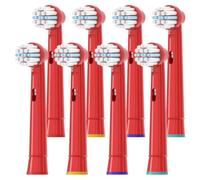 Lot de 8 têtes de brosse à dents électrique de rechange pour enfants pour Oral Pro-Health B Stages D100K 4510K D10 D12 10A-Rouge