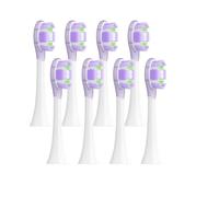 Lot de 8 têtes de brosse de rechange compatibles avec la brosse à dents électrique sonique Xiaomi Mijia MES609/610 Pro, emballage scellé(8 PCS PURPLE)