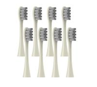 Lot de 8 têtes de brosse de rechange compatibles avec les brosses à dents électriques Oclean X PRO Elite/Flow/F1/One/X/All Series(8 pcs beige)