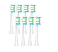 Lot de 8 têtes de brosse de rechange compatibles avec les brosses à dents électriques Oclean X PRO Elite/Flow/F1/One/X/All Series(8 pcs white)